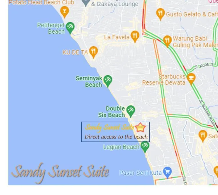 Apartment Jayakarta Residence - Sandy Sunset Suite 1Br - 6432 Seminyak  Indonesia